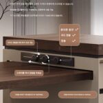 록 플레이트 섬 식탁 통합형 접이식 홈 이탈리안 미니멀리스트 레스토랑 섬 소형 주방 ​​역전 테이블 - 이미지 4