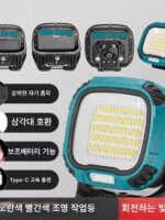 캠핑 조명 초장수명 배터리 야외 캠핑 캠핑 조명 충전식 휴대용 텐트 조명 LED 브라켓 비상 작업 조명 - 이미지 2