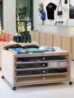 오션 보드 아일랜드 워터 테이블 알루미늄 프로파일 아크릴 서랍 캐비닛 디스플레이 캐비닛 선반 커피 캐비닛 - 이미지 3