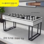 매장 쇼룸, 다기능 계산대 프런트 데스크, 페인트 튜브 스포트라이트, 디스플레이 캐비닛 맞춤형을 위한 맞춤형 원형 섬형 디스플레이 스탠드 - 이미지 5