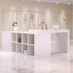 의류 매장 섬 디스플레이 캐비닛 보관 캐비닛 신발 캐비닛 가방 여성 액세서리 매장 디스플레이 랙 물 테이블 금전 등록기 - 이미지 2