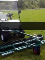 2링크 볼 픽킹 머신 골프 연습장 기계 푸시 자동 볼 픽킹 장치 4개 바구니 40개 볼 픽킹 카 볼 수집 장비 - 이미지 3