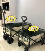 아기용 자동차가 있는 캠핑 카트 야외 캠핑카 접이식 초대형 핸드푸시 피크닉 소형 풀카트 승하차 가능 스톨카