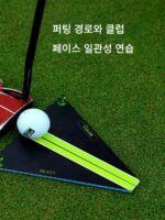 메를로 골프 아크릴 포켓 퍼팅 미러 퍼팅 자세 교정기 스윙 연습 미러 골프 용품