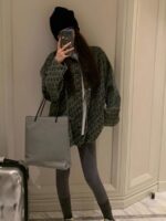 여성용 미국 레트로 데님 셔츠 재킷 2025년 봄/여름 핫세일 중간 길이 루즈 스위트 쿨 재킷 캐주얼 탑 - 이미지 5