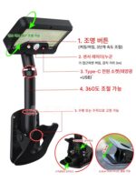 새로운 태양열 실외 벽등 실외 방수 인체 센서 클립 램프 홈 가든 램프 발코니 조명 - 이미지 3