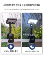 새로운 태양열 실외 벽등 실외 방수 인체 센서 클립 램프 홈 가든 램프 발코니 조명 - 이미지 5