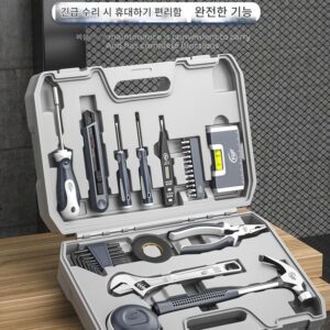 가정용 도구 상자 세트 하드웨어 렌치 드라이버 수리 배관공 가정 자동차 다기능 조합 전체 세트