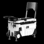 낚시 의자 겸 낚시 상자 2 in 1 낚시 상자 2023년 신제품 바퀴 달린 다기능 낚시 상자 세트. 휴대 및 앉기 가능