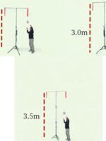 배드민턴 하이볼 트레이너 스윙 트레이너 싱글 더블 트레이닝 트레이닝 전문가 조절식 휴대용 - 이미지 5