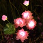 태양광 연꽃 야외 장식 정원 안뜰 잔디 램프 발코니 테라스 빌라 조경 분위기 플러그인 램프 - 이미지 3