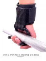 풀업 파워 후크 수평 막대 보조 장치 손에서 미끄러짐 방지 강화 금속 피트니스 손목 후크 파워 벨트 후크 - 이미지 5