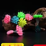 매듭 없는 막대 끝 잠금 콩 실리콘 공간 콩 막대 끝 위치 콩 낚싯줄 메인 라인 낚시용 소형 액세서리에 적합 - 이미지 2