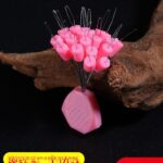 매듭 없는 막대 끝 잠금 콩 실리콘 공간 콩 막대 끝 위치 콩 낚싯줄 메인 라인 낚시용 소형 액세서리에 적합 - 이미지 3