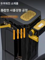 두꺼워진 낚시통은 다기능 낚시통 야생 낚시 얼음 낚시 미끼통 하드쉘 낚시 상자 내장형 보관 상자 낚시를 보관할 수 있습니다. - 이미지 2