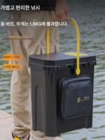 두꺼워진 낚시통은 다기능 낚시통 야생 낚시 얼음 낚시 미끼통 하드쉘 낚시 상자 내장형 보관 상자 낚시를 보관할 수 있습니다. - 이미지 4