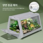 NOMOYPET 생태 조경 탱크 데스크탑 어항 거북이 탱크 수족관 물 탱크 열대 우림 탱크 거북이 탱크 - 이미지 2