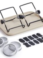 콩나물을 직접 키워보세요! DIY 넓은 입구 발아병 메이슨병 심기병 콩나물과 녹두콩나물 수경재배 세트 /