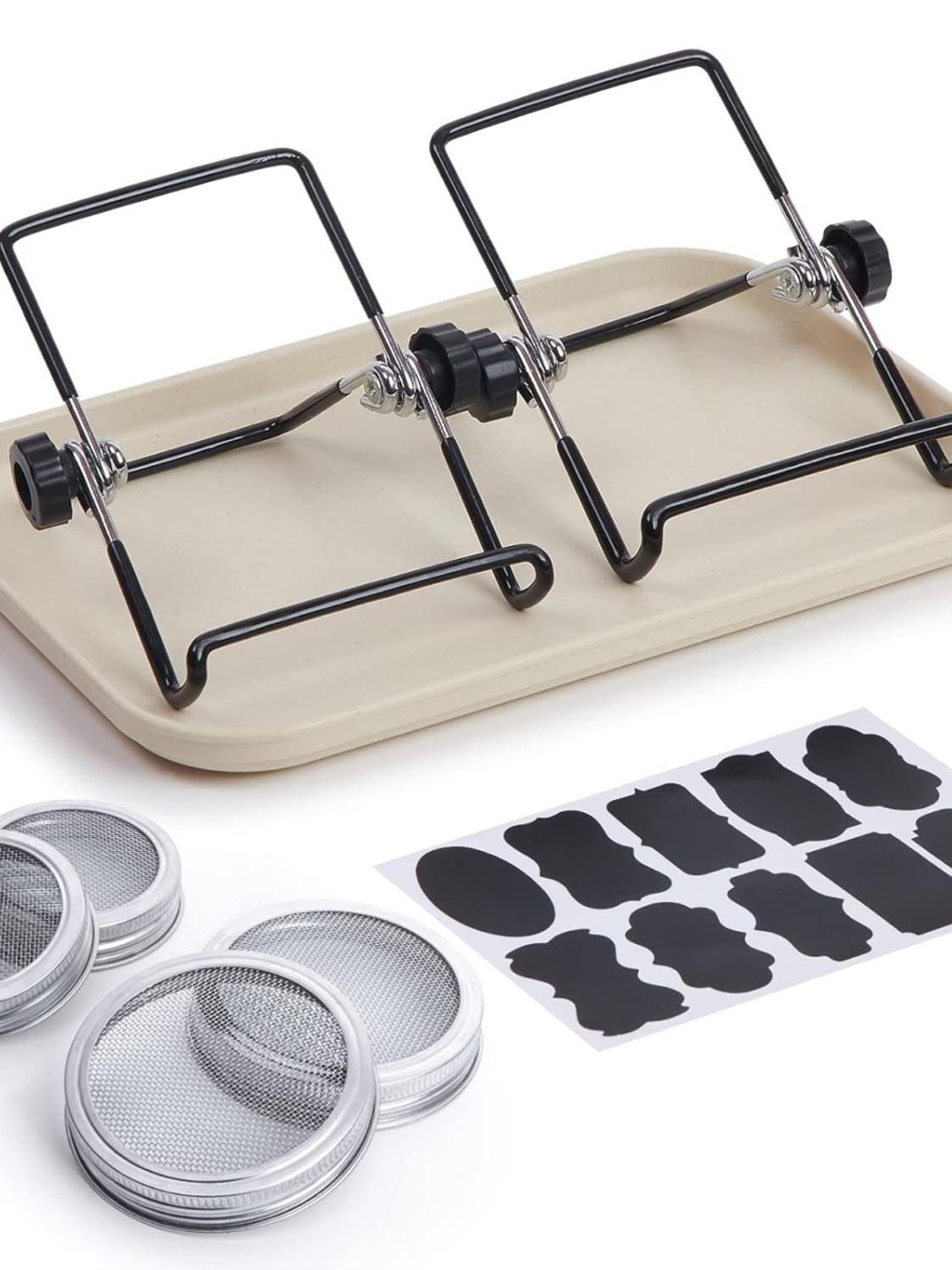 main_903246161514_0-1 콩나물을 직접 키워보세요! DIY 넓은 입구 발아병 메이슨병 심기병 콩나물과 녹두콩나물 수경재배 세트 / - 이미지 1