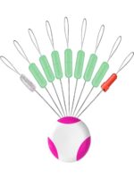 초고밀도 실리콘 스페이스 빈 고품질 7+2 원통형 소형 낚시 장비 액세서리 낚시 용품 낚시 엉킴 방지 빈 - 이미지 5