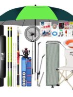 낚시 친구 복지 야외 낚싯대 낚시 상자 낚시 우산 낚시 의자 낚시 장비 낚시 용품 탄소 막대 함께 제공 - 이미지 2