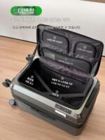 2025년 신제품 측면 개방형 깊은 수납공간 5륜 대용량 남성 및 여성용 32인치 확장형 여행용 트롤리 케이스 26 - 이미지 2