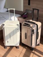 2025년 신제품 측면 개방형 깊은 수납공간 5륜 대용량 남성 및 여성용 32인치 확장형 여행용 트롤리 케이스 26 - 이미지 5