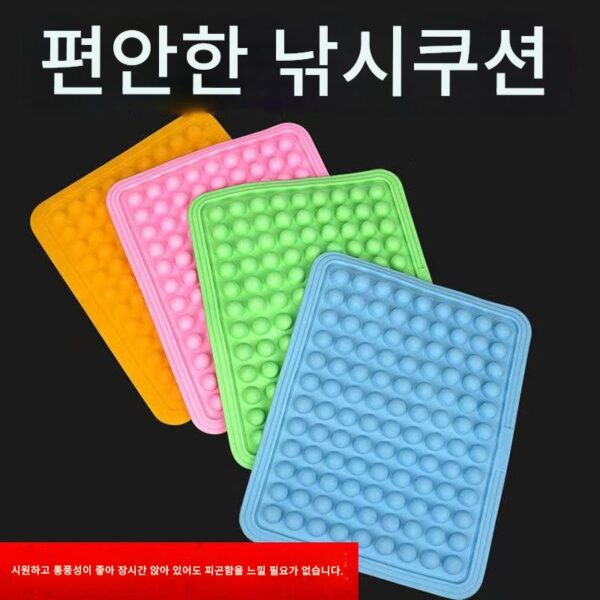 여름철 및 사계절 엉덩이 통증 예방 낚시 의자 겸 낚시 상자 쿠션 통기성 방수 라텍스 소형 찐빵 냉각 패드