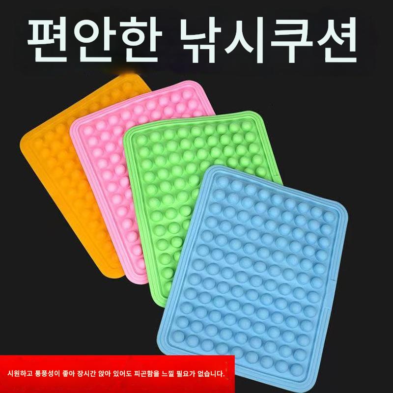 main_911264602496_0-1 여름철 및 사계절 엉덩이 통증 예방 낚시 의자 겸 낚시 상자 쿠션 통기성 방수 라텍스 소형 찐빵 냉각 패드 - 이미지 1