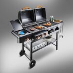 숯과 가스 겸용 안뜰 야외 바베큐 그릴 홈 빌라 가스 바베큐 그릴 숯 대형 미국식 바베큐 스토브 - 이미지 2