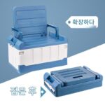 자동차 보관함 트렁크 보관함 자동차 접이식 테일 박스 시트 낚시 상자 야외 캠핑 보관함 - 이미지 5