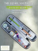 고양이발톱 소형 낚시세트 개울낚시 장비 초보자 어린이 부모-자녀 고급 휴대용 낚싯대 야외 낚시
