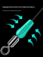 서브라인 꼬임방지 원두 실리콘 원두 8자형 링로드 팁 대용량 스페이스 원두 야생낚시 붕어 라인 세트 액세서리 - 이미지 2