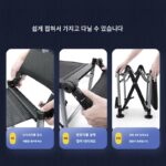 2025년형 신형 접이식 휴대용 알루미늄 합금 다기능 Knight X18 낚시 의자 전지형 낚시 의자 - 이미지 3