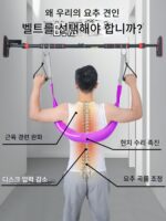 수평 막대를 매달아 허리 견인 벨트 홈 허리 견인 벨트 파워 벨트 허리 척추 견인 장치 강력한 허리 운동 - 이미지 2