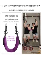 수평 막대를 매달아 허리 견인 벨트 홈 허리 견인 벨트 파워 벨트 허리 척추 견인 장치 강력한 허리 운동 - 이미지 3