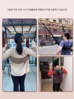 수평 막대를 매달아 허리 견인 벨트 홈 허리 견인 벨트 파워 벨트 허리 척추 견인 장치 강력한 허리 운동 - 이미지 5