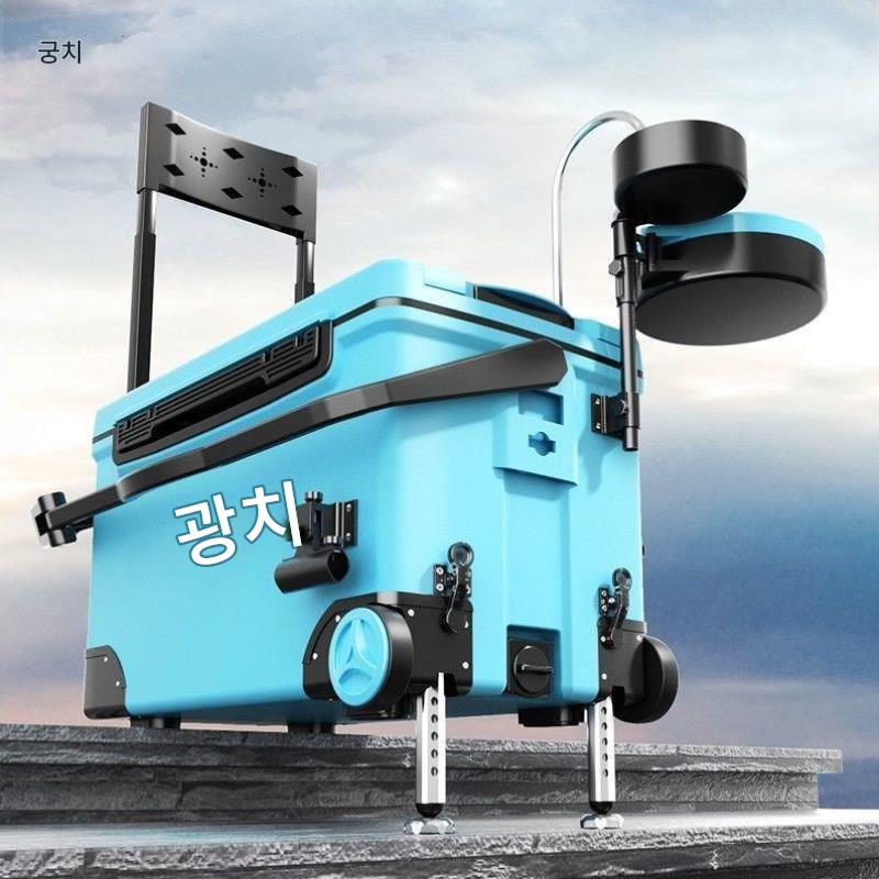 main_919383008387_0-1 낚시의자 2023 2in1 낚시상자 수납 낚시도구 풀세트 고급 낚시벨트 휠 앉을 수 있는 다기능 새 상자 - 이미지 1