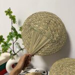 여름철 아기 노인을 위한 순수 손으로 짠 갈대잎 부채, 모기 퇴치 및 시원함 제공, 중국식 수제 갈대잎 부채 - 이미지 2