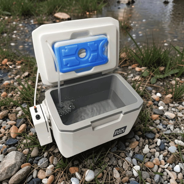 새로운 낚시 상자 초경량 소형 낚시 상자 살아있는 새우 산소 상자 산소 펌프 스트림 야생 낚시 산소 살아있는 물고기 상자 새우 상자