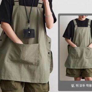 이발소, 커피숍용 방수 작업복, 주방, 가정, 남녀용 새로운 앞치마, 가볍고 맞춤 제작 로고 작업복