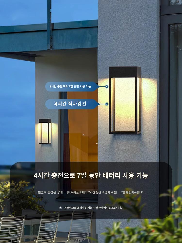 main_920758094620_0-1 태양광 벽등 야외 정원등 야외 벽등 빌라 발코니 벽등 테라스 정원 벽등 울타리 벽등 - 이미지 1