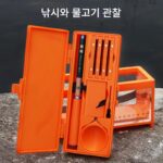 젠 브랜드 낚싯대 휴대용 캠핑 낚싯대 미니 스트림 핸드 낚싯대 펜 낚싯대 세트 - 이미지 4