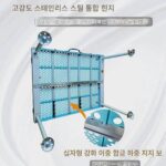 실리콘 알루미늄 합금 낚시 플랫폼 초경량 다중 접이식 휴대용 낚시 플랫폼 장비 낚시 상자 낚시 의자 플랫폼 특가 - 이미지 2