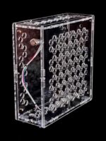 ITX 산업용 제어 보드 3.52.5 하드 드라이브 NAS 소형 섀시 미니 DIY 아크릴 유기 유리 170 마더보드 상자