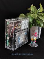 ITX 산업용 제어 보드 3.52.5 하드 드라이브 NAS 소형 섀시 미니 DIY 아크릴 유기 유리 170 마더보드 상자 - 이미지 3