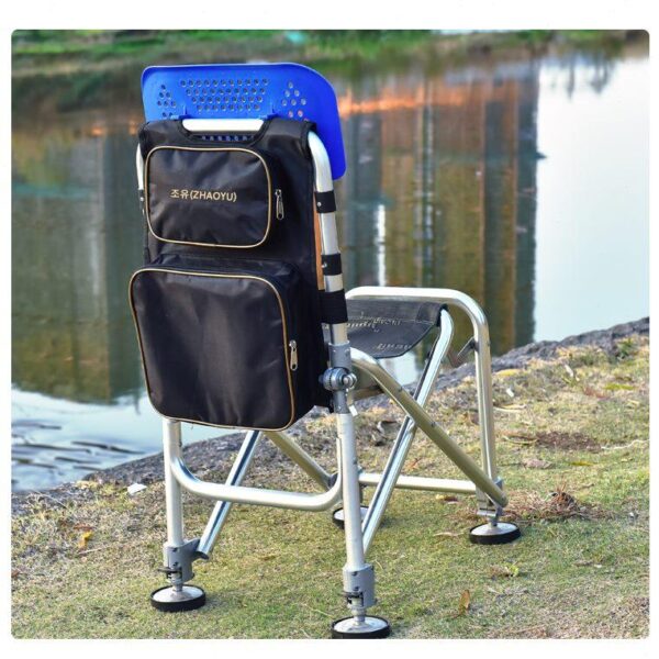 샤오팡 차오위 2중 두꺼워진 낚시 상자 하드백 수납 계획 다기능 후면 낚시 의자 걸이 가방 범용 낚시 의자