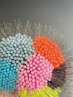 실리콘 소프트 스페이스 빈 낚싯줄 액세서리 낚시용품 실리콘 소재 100개 잠금 위치 빈 - 이미지 2