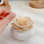 뚜껑이 있는 심플한 플라스틱 이쑤시개 상자, 데스크탑 크리에이티브 - 이미지 2