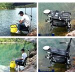 낚시 의자 2개 1개 낚시 상자 휴대용 낚시 접이식 의자 1개 낚시 의자 낚시 상자 2개 1개 낚시 좌석 세트 - 이미지 2